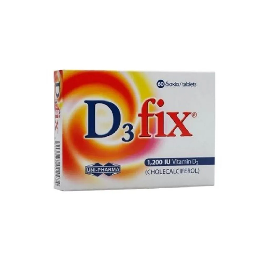 D3 FIX 1200 UI, 60 comprimate, Uni Pharma