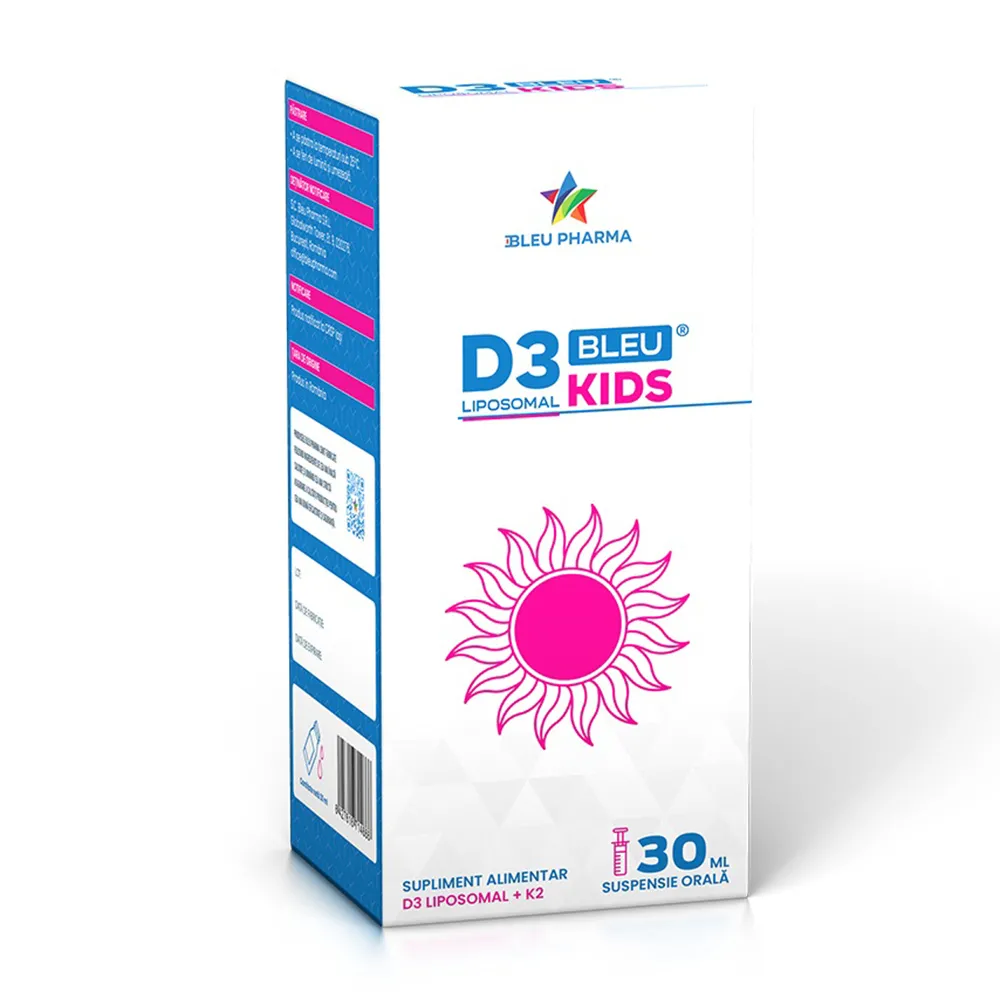 D3 Liposomal Kids Bleu, suspensie orala, 30 ml, Bleu Pharma