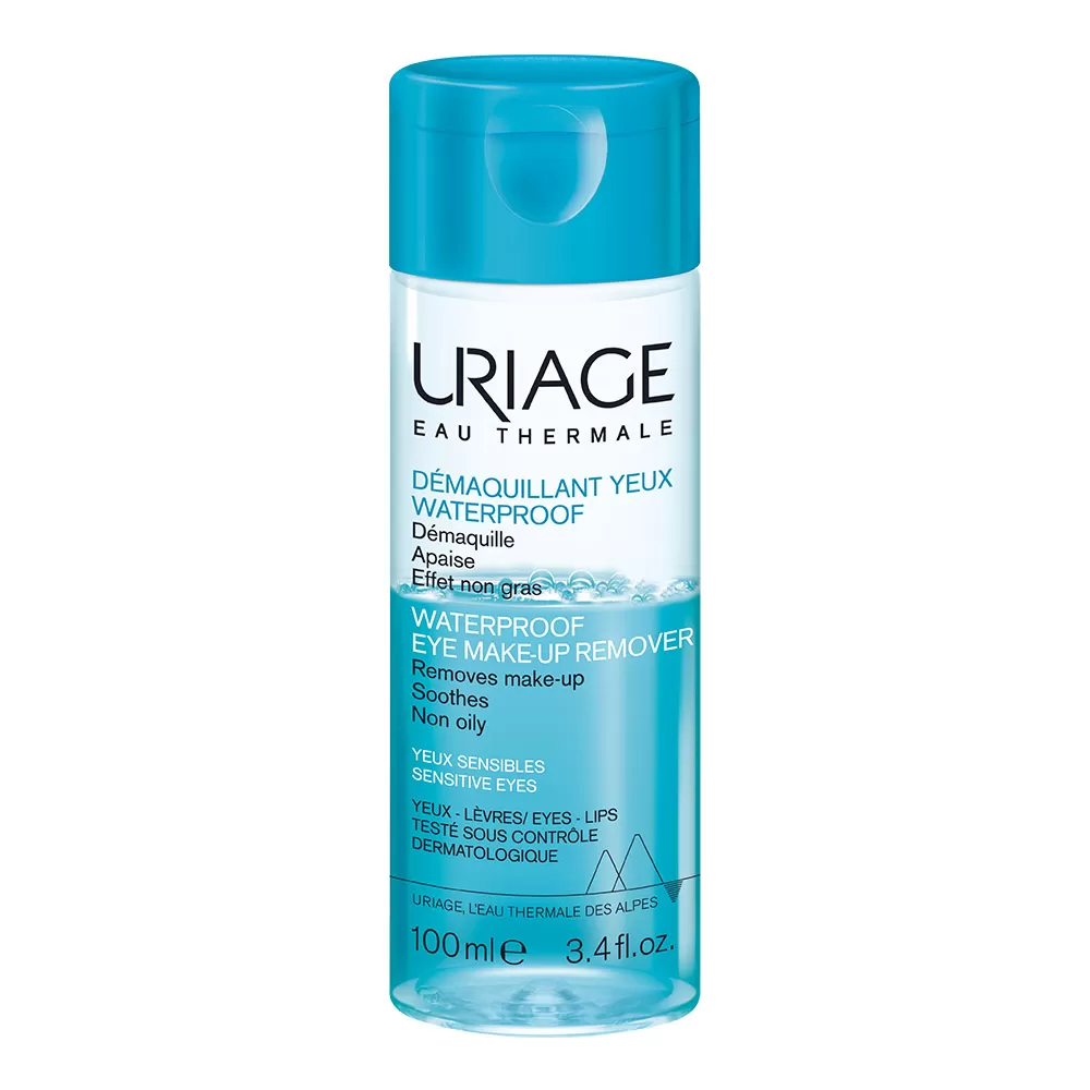 Demachiant de ochi pentru machiaj rezistent la apa, 100ml, Uriage