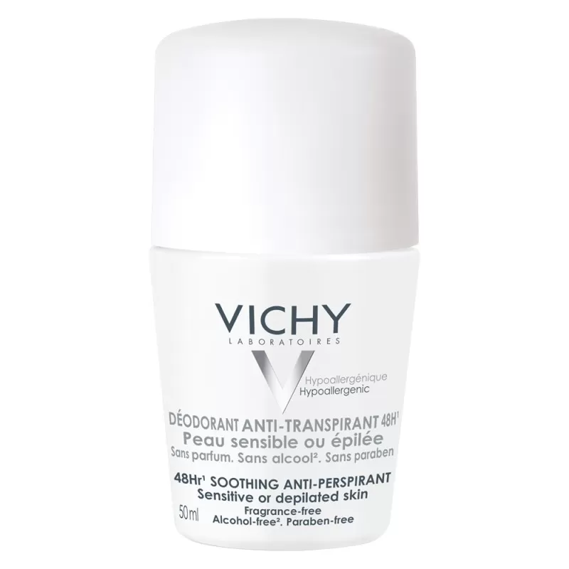 Vichy Deo Roll On Antiperspirant Cu Eficacitate 48h Fara Parfum Piele Sensibila x 50 ml