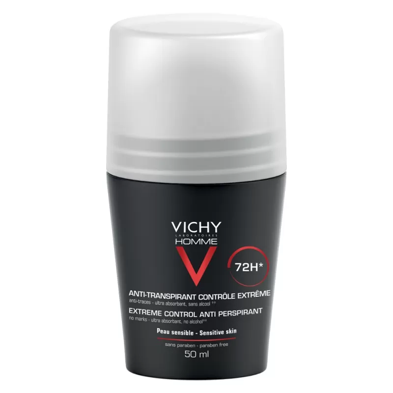 Deodorant roll-on control extrem 72h Homme, 50ml, Vichy