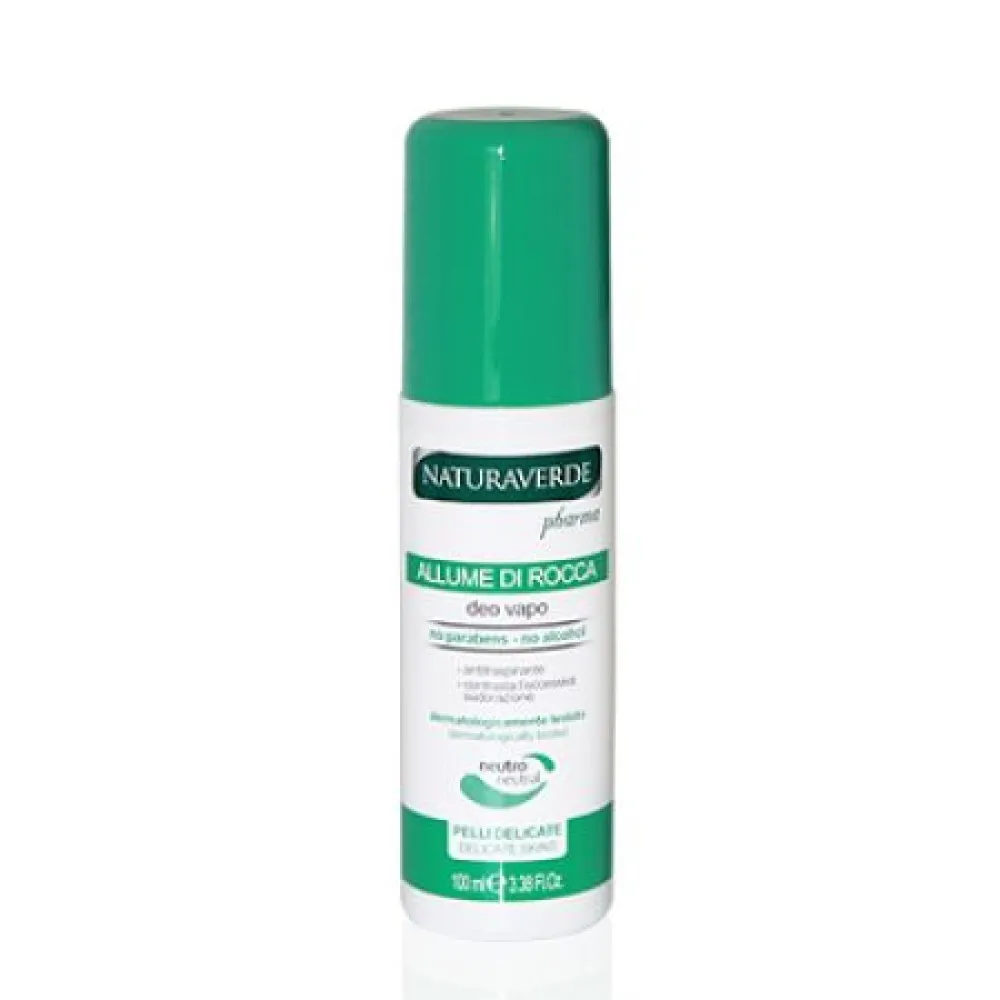 Deodorant spray cu piatra de alaun neutru, 100 ml, Naturaverde