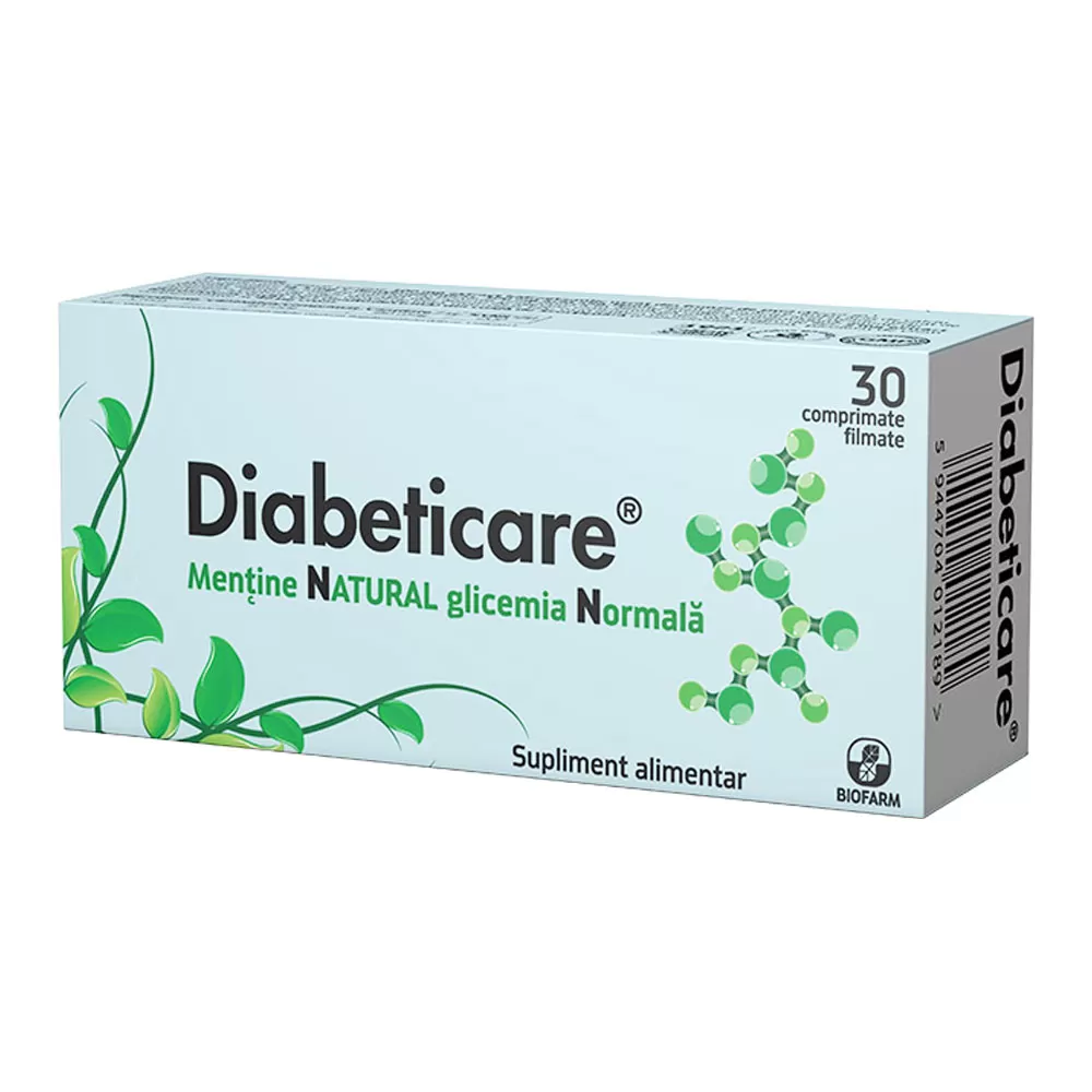 Diabeticare -comprimate filmate x 30 - Biofarm