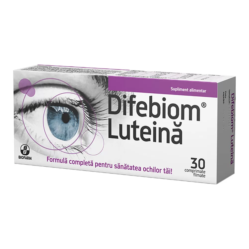 Difebiom Luteina, 30 tablete, Biofarm