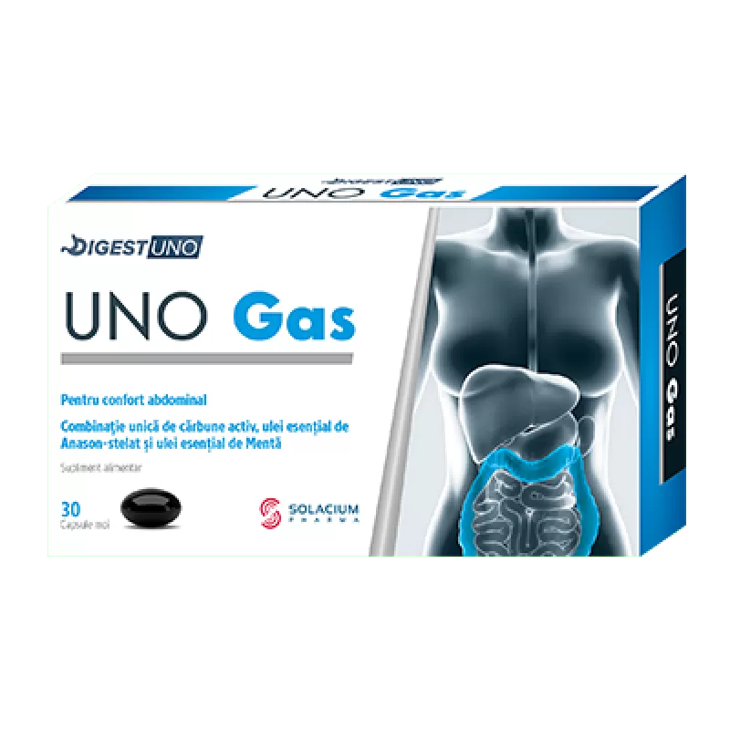 Uno Gas, 30 capsule, Solacium Pharma