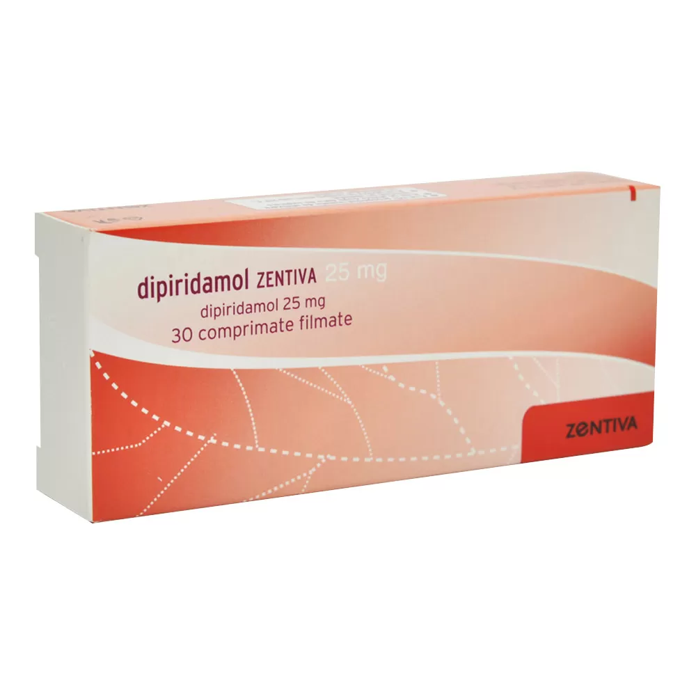 Dipiridamol, 25 mg, 30 comprimate filmate, Zentiva