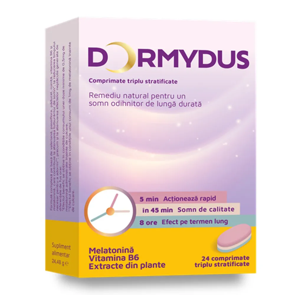 Dormydus, 24 comprimate, Terapia
