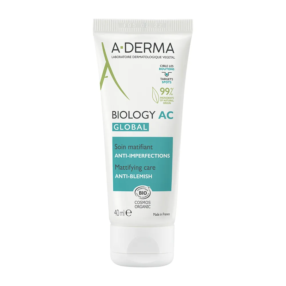 Crema matifianta anti-imperfectiuni Biology AC, 40 ml, A-Derma