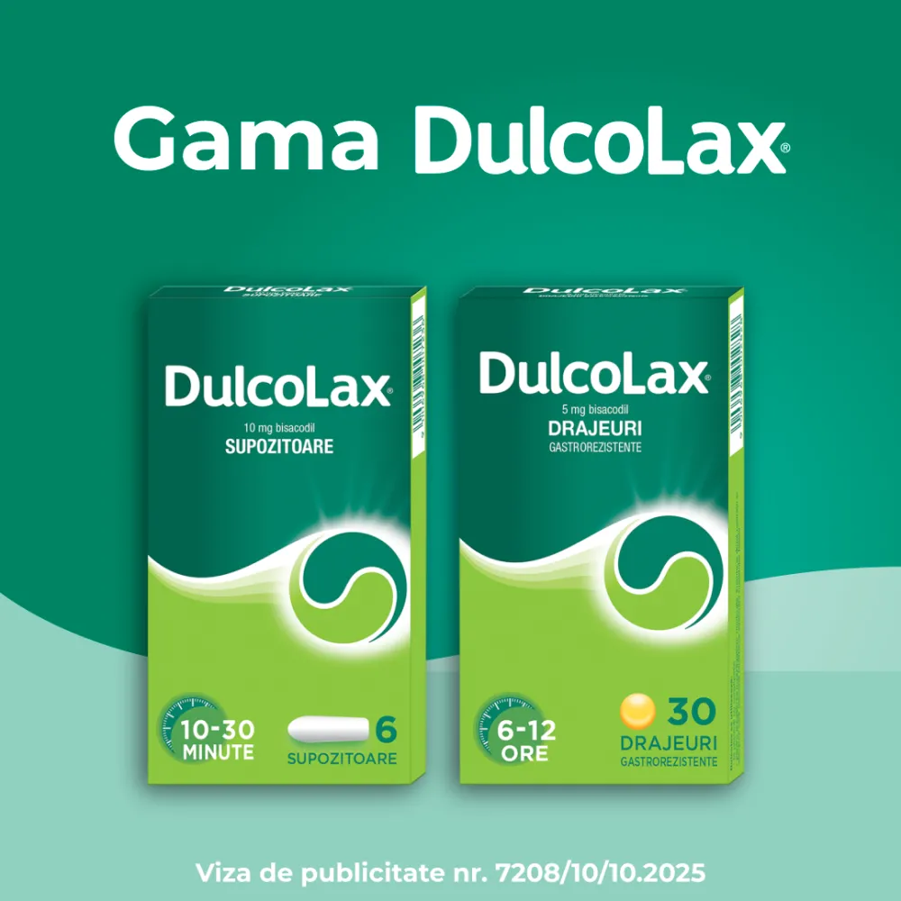 Dulcolax 10mg, 6 supozitoare, Sanofi
