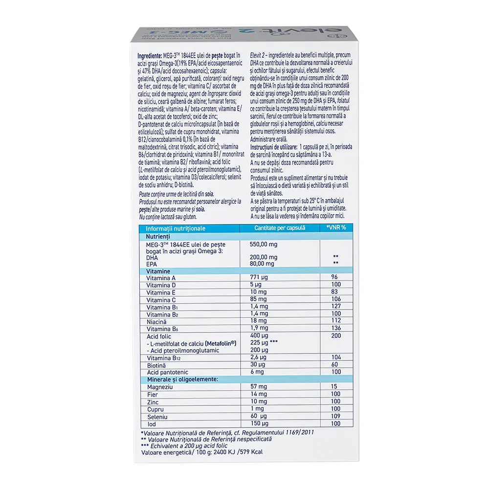 Elevit 2, 30 capsule moi, Bayer