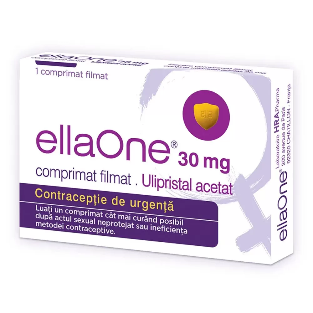 Ellaone 30 mg-comprimat x 1- Gedeon Richter