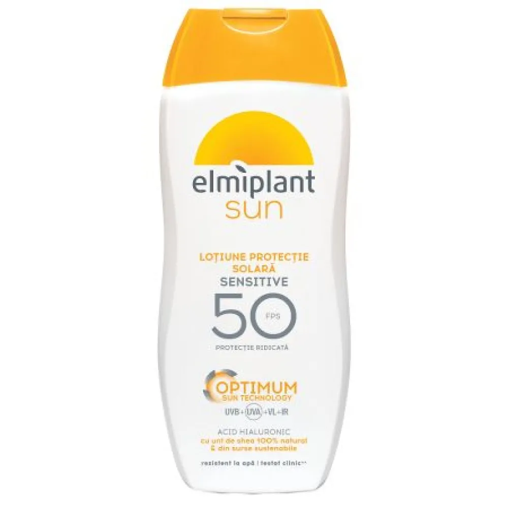 Elmiplant Sun Lotiune Protectie Solara Sensitive SPF50+ x 200ml