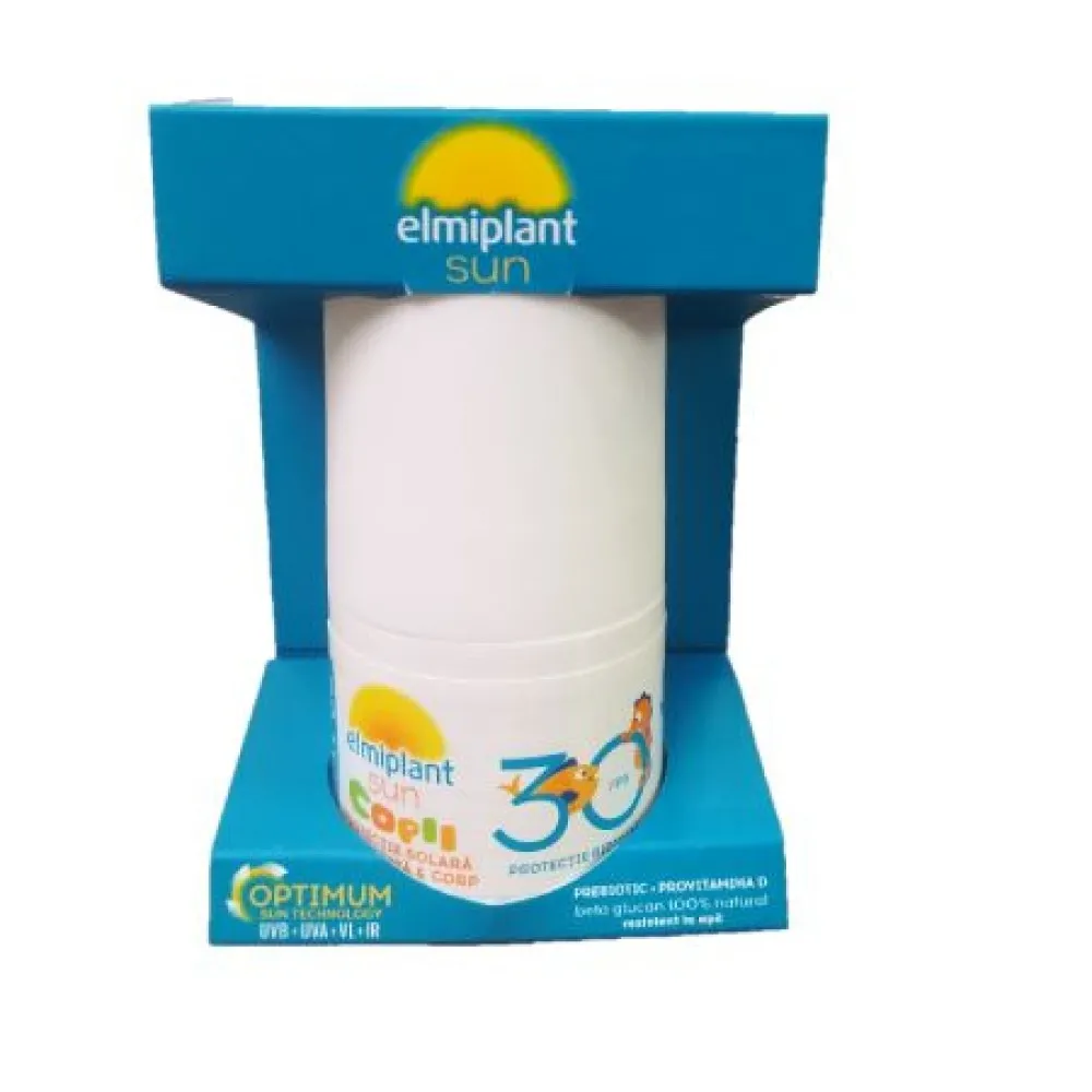 Elmiplant Sun Lotiune Solara Roll-On pt Copii SPF30 x 50ml