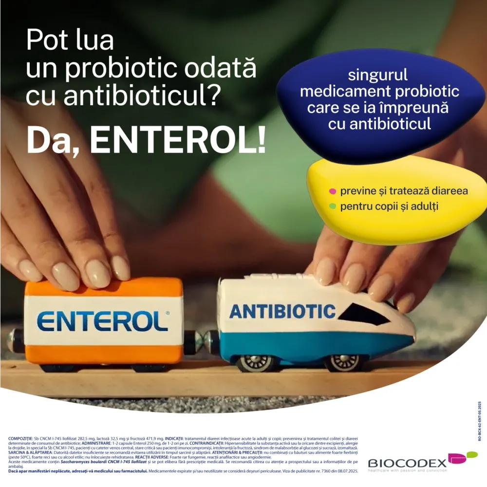 Enterol 250mg, 20 capsule, Biocodex
