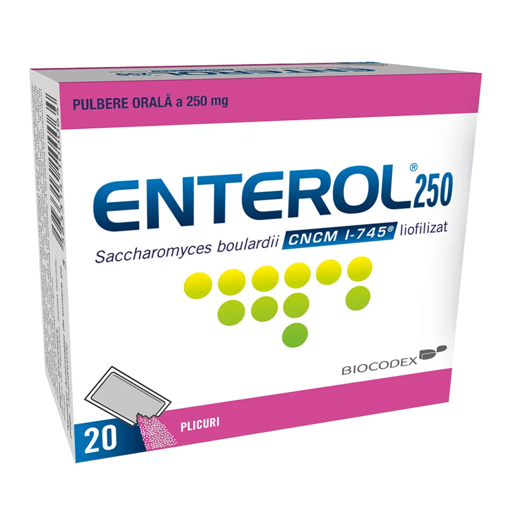 Enterol 250mg, 20 plicuri, Biocodex