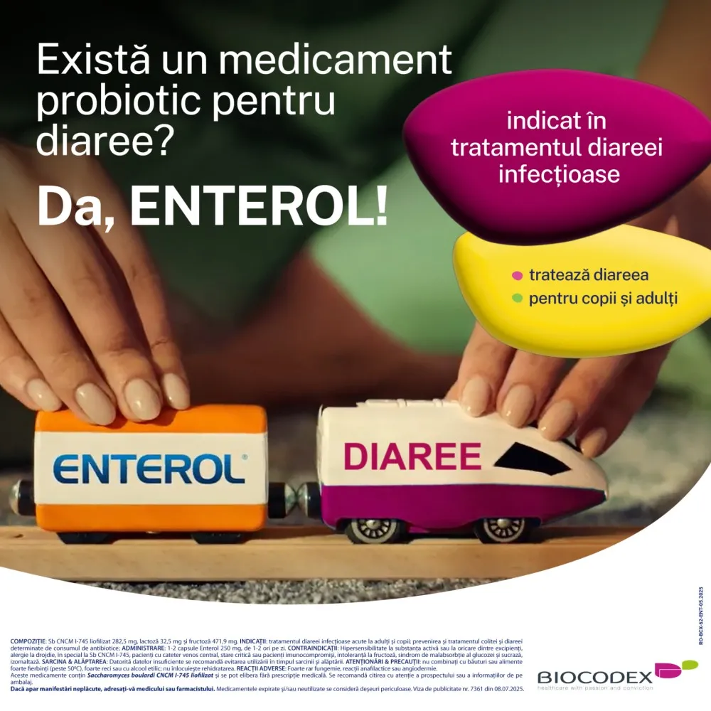 Enterol 250mg, 20 plicuri, Biocodex