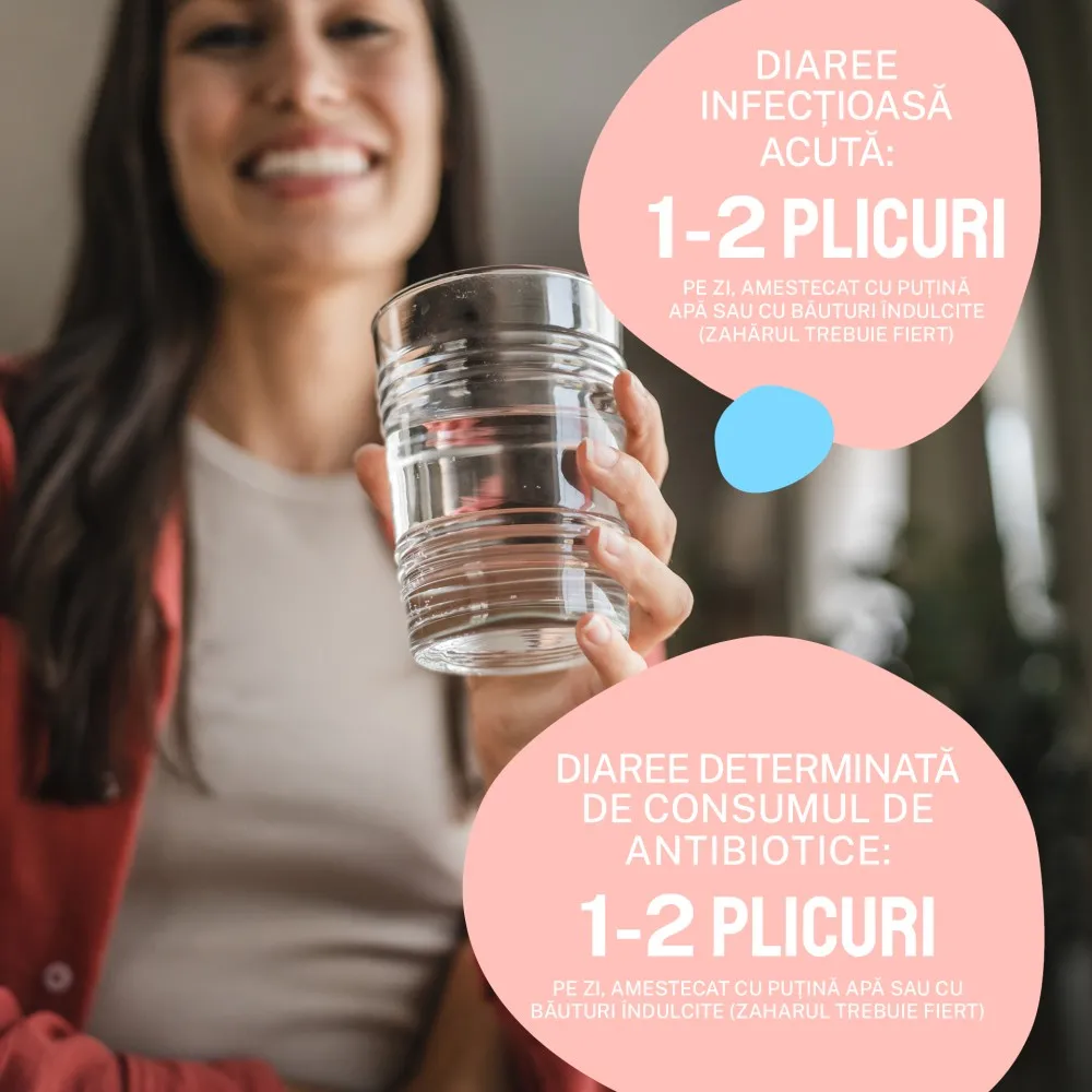 Enterol Forte, 500 mg, pulbere pentru suspensie orală, 14 plicuri, Biocodex