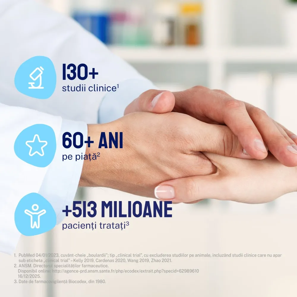 Enterol Forte, 500 mg, pulbere pentru suspensie orală, 14 plicuri, Biocodex