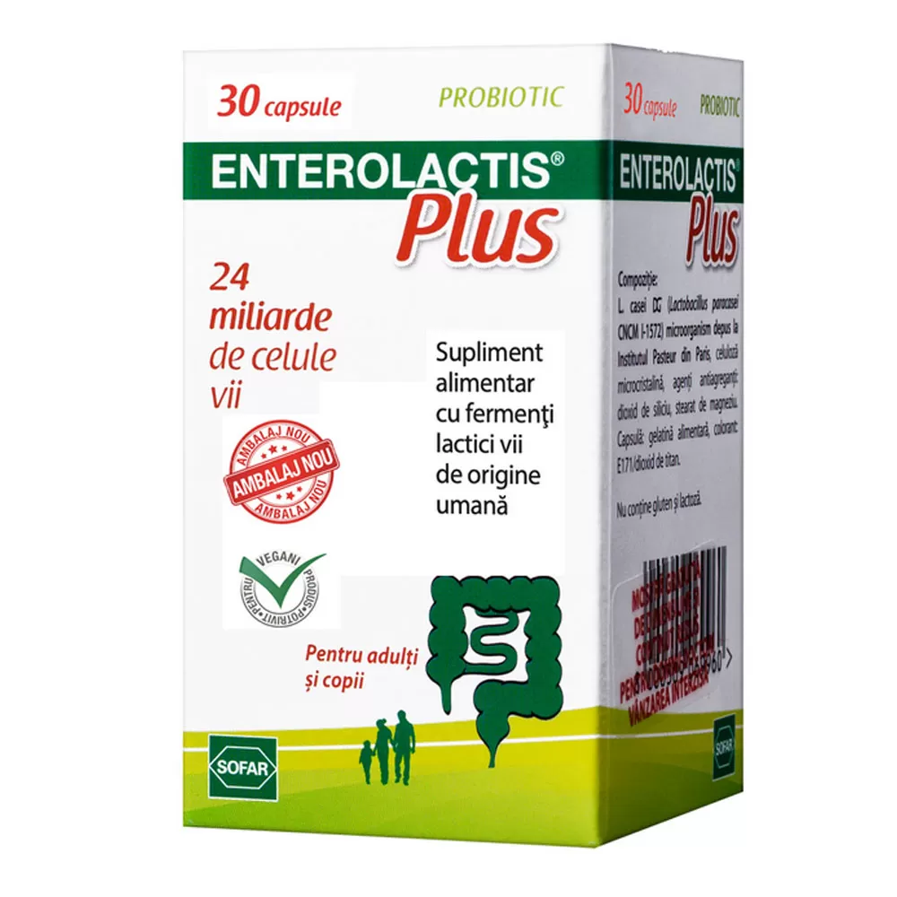 Enterolactis Plus -capsule x 30 - Sofar