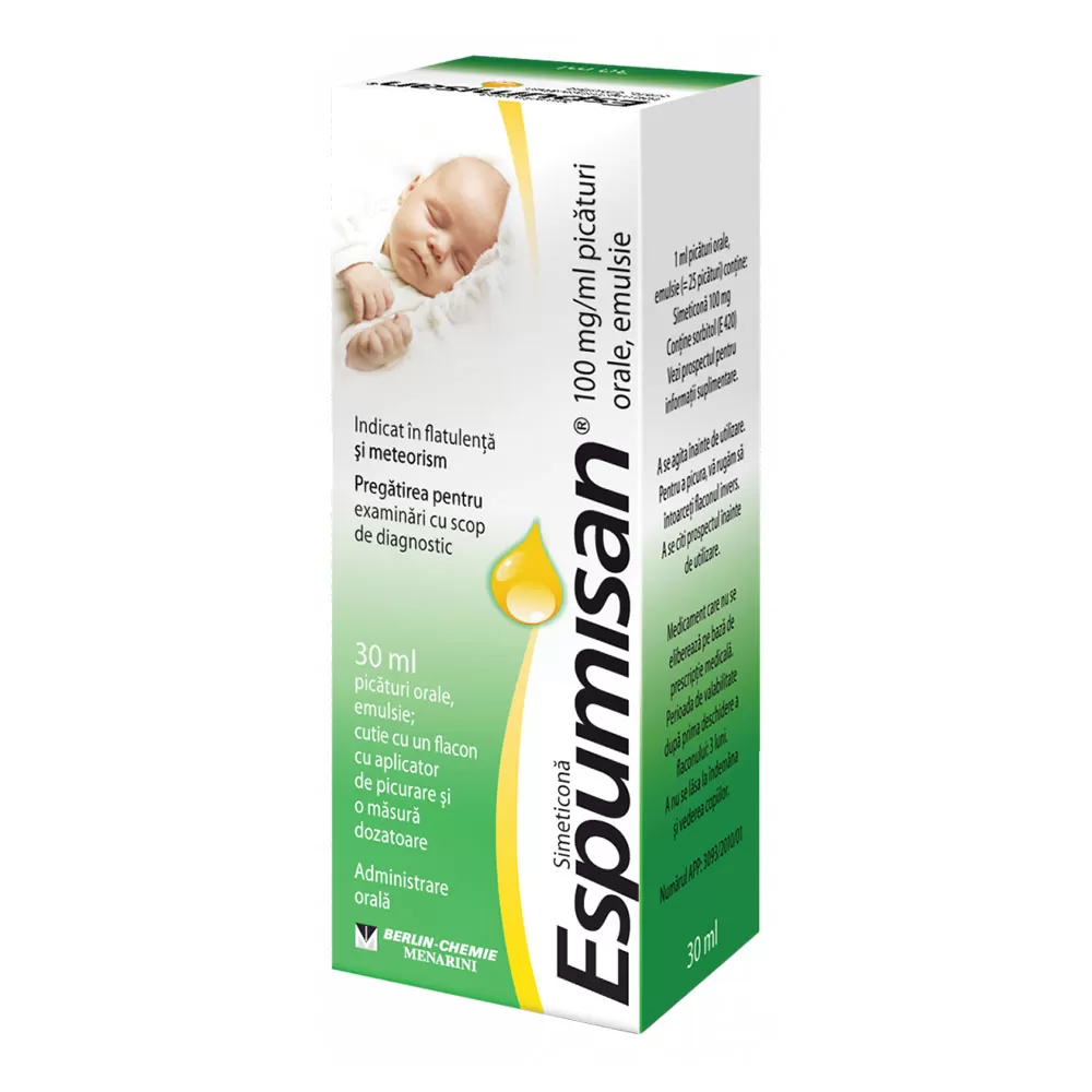 Espumisan 100 mg/ml-Picaturi Orale Emulsie x 30 ml -Berlin- Chemie