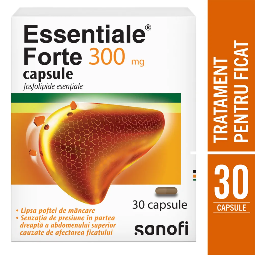 Essentiale Forte 300mg, 30 capsule, Sanofi