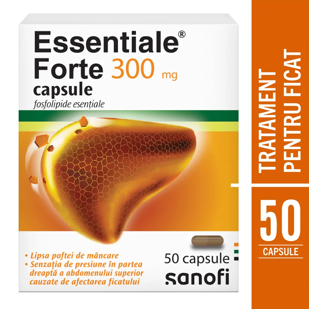 Essentiale Forte 300mg, 50 capsule, Sanofi