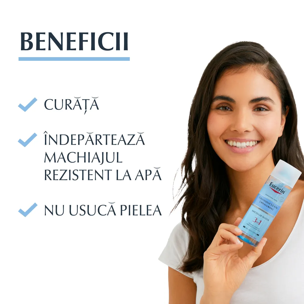 Hyaluron Lotiune Micelara DermaoClean, 400ml, Eucerin