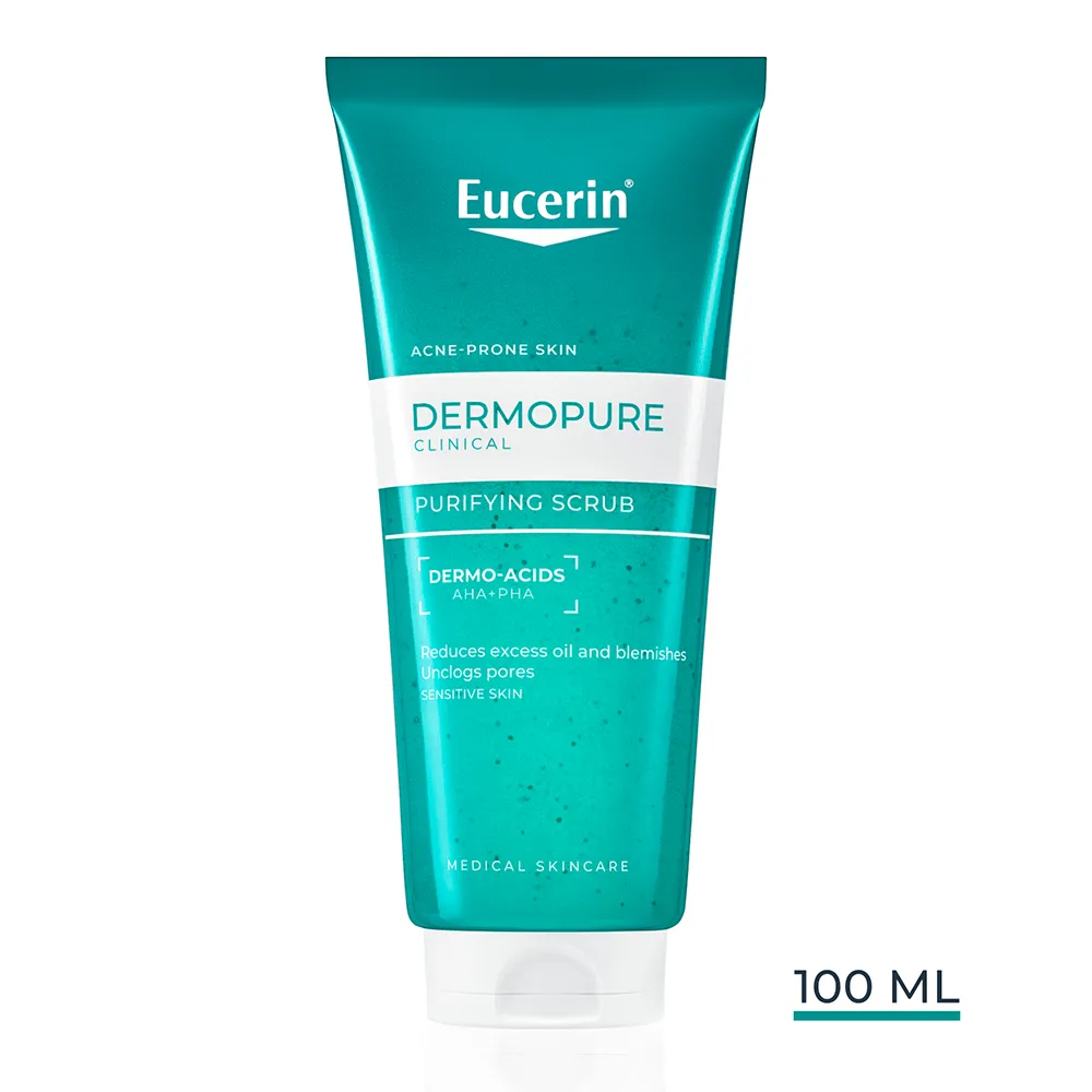 Gel Tip Scrub de Curatare DermoPure, 100ml, Eucerin