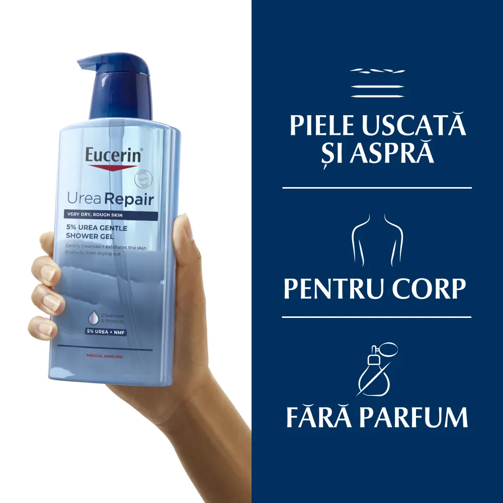 Gel de Dus Reparator Uree 5%, 400ml, Eucerin