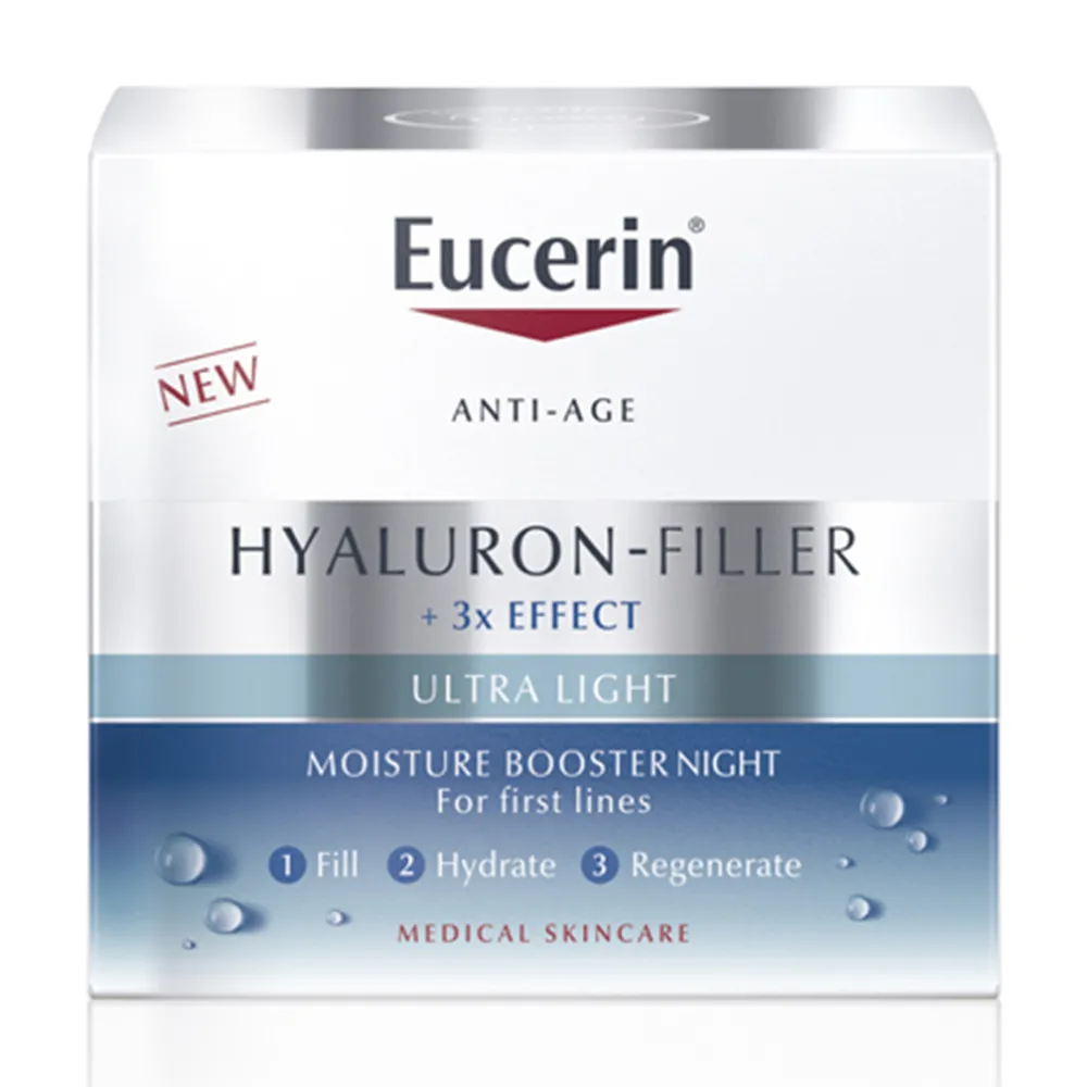 Booster Hidratant de Noapte Eucerin Hyaluron Filler, 50ml