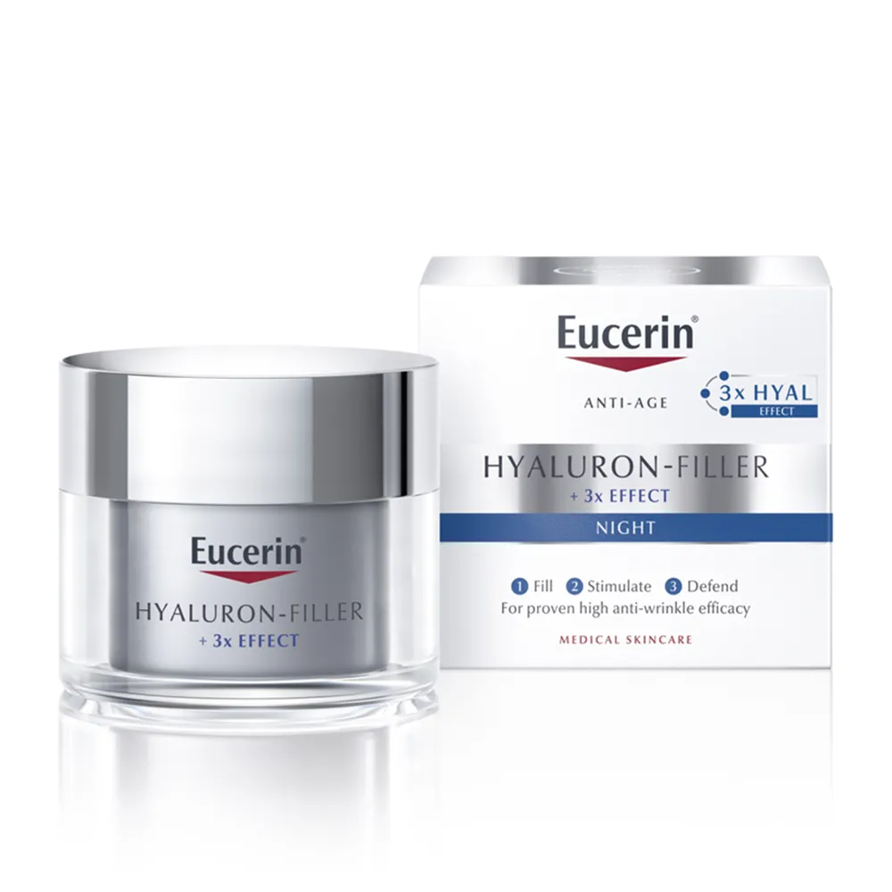 Crema de Noapte Hyaluron Filler, 50ml, Eucerin