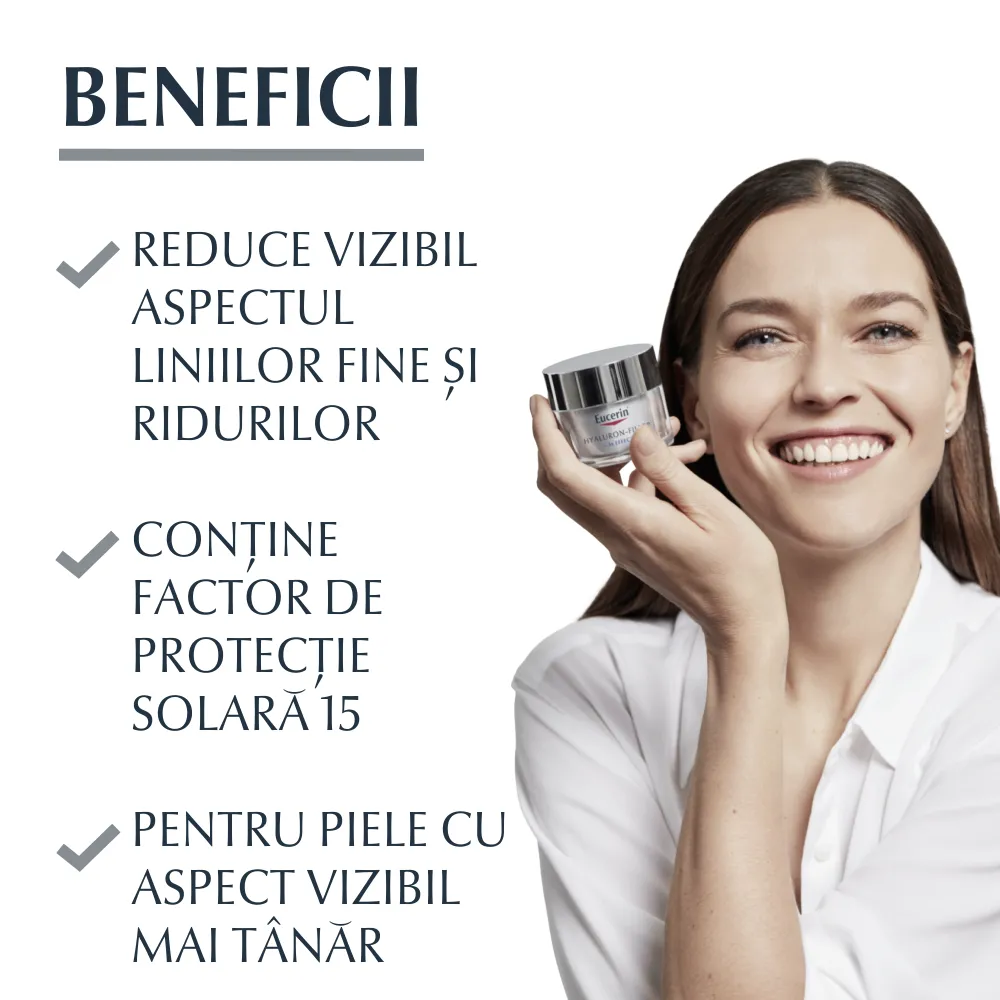 Crema de Zi SPF15 Hyaluron Filler, 50ml, Eucerin