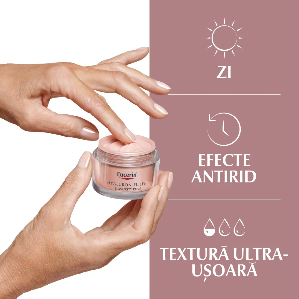 Crema de Zi SPF30 Hyaluron Filler + Elasticity Rose, 50ml, Eucerin