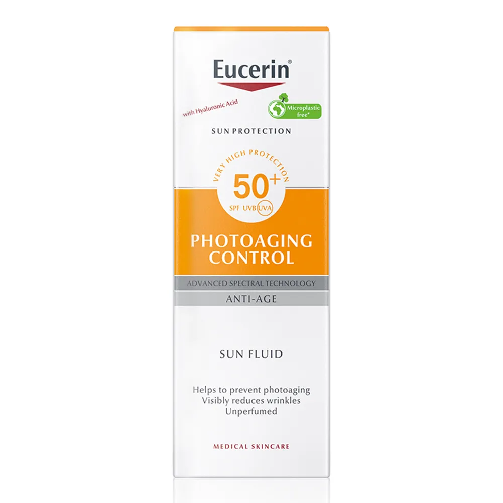 Protectie solara Sun Face Fluid Photoaging Control SPF50+, 50ml, Eucerin