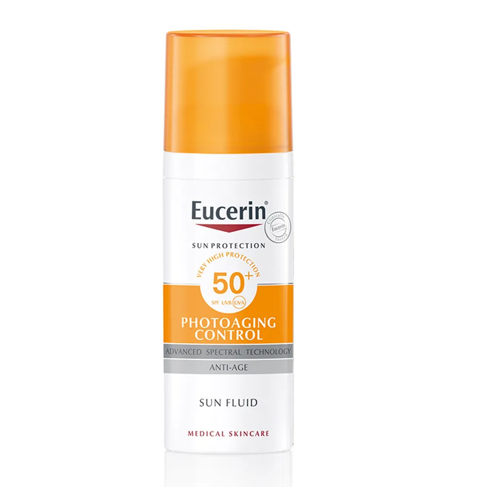 Protectie solara Sun Face Fluid Photoaging Control SPF50+, 50ml, Eucerin