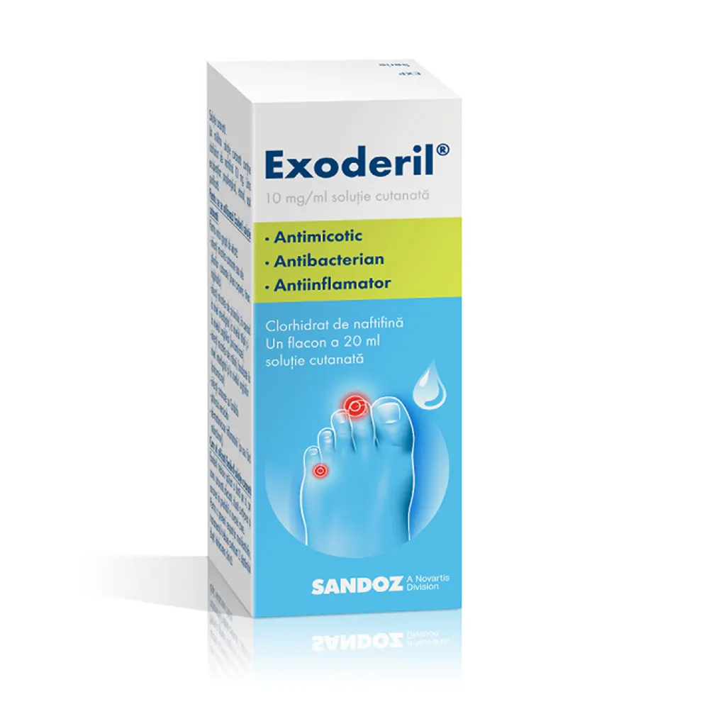 Exoderil solutie cutanata, 10 mg/ml, 20 ml, Sandoz