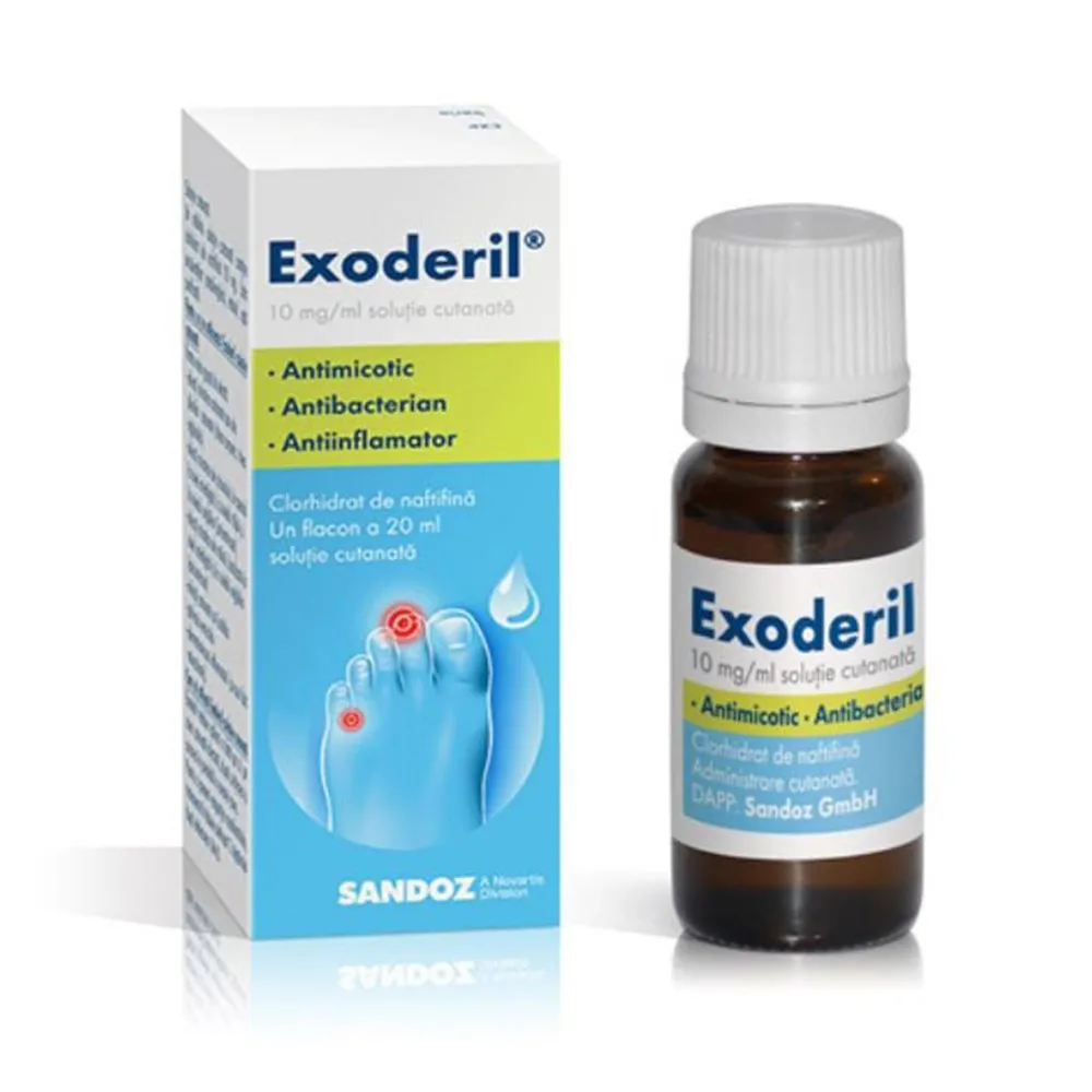 Exoderil solutie cutanata, 10 mg/ml, 20 ml, Sandoz