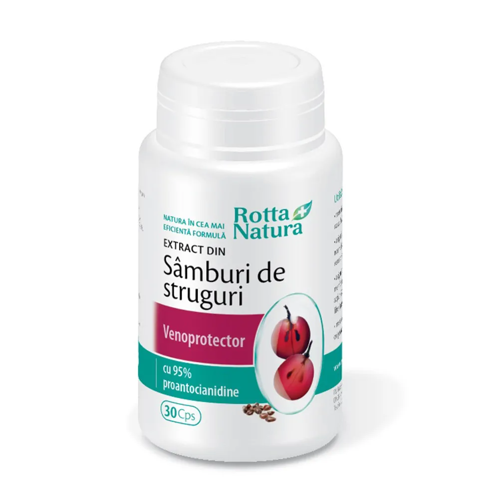 Extract din samburi de struguri, 30 capsule, Rotta Natura