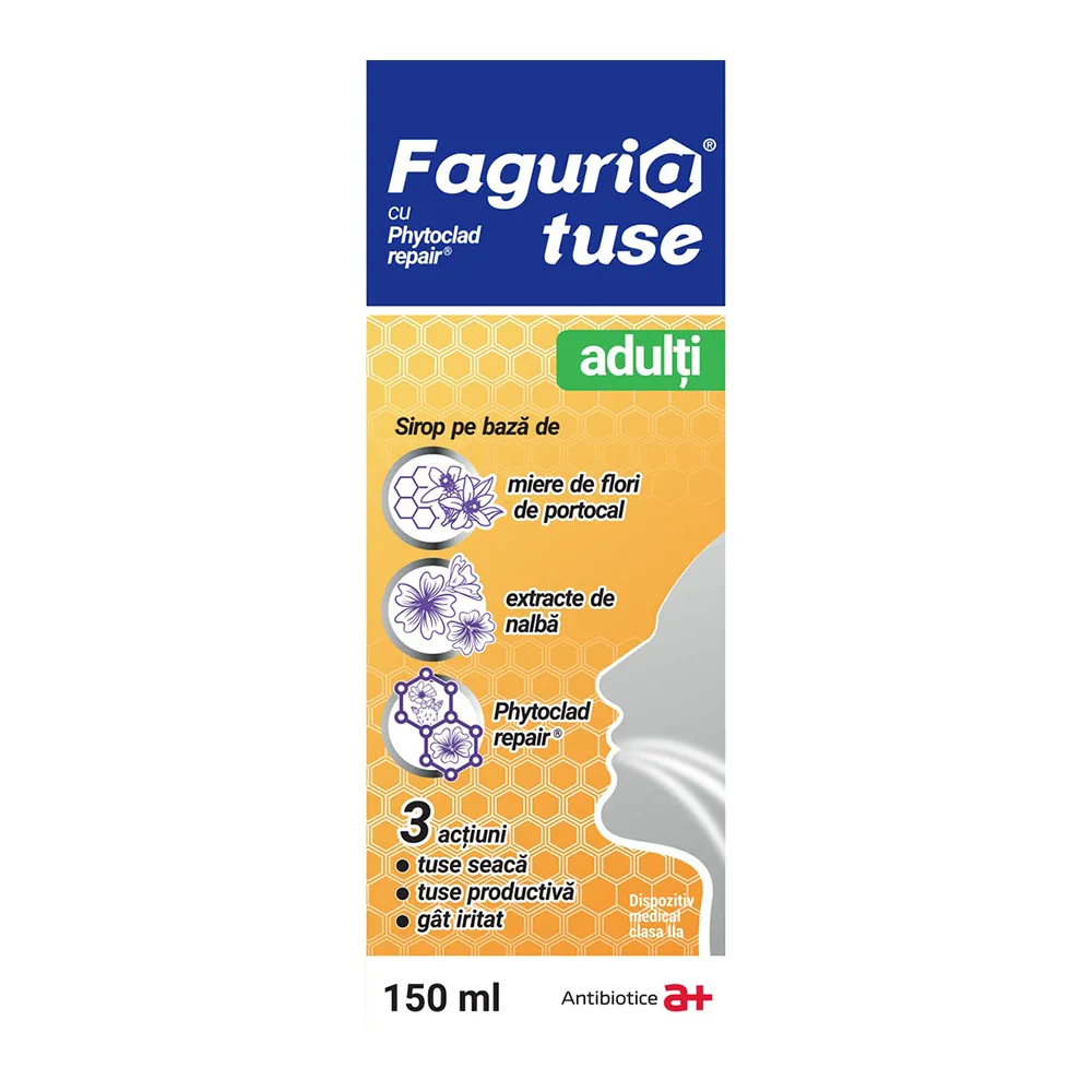 Sirop Tuse Adulti Faguria, 150ml, Antibiotice S.A.