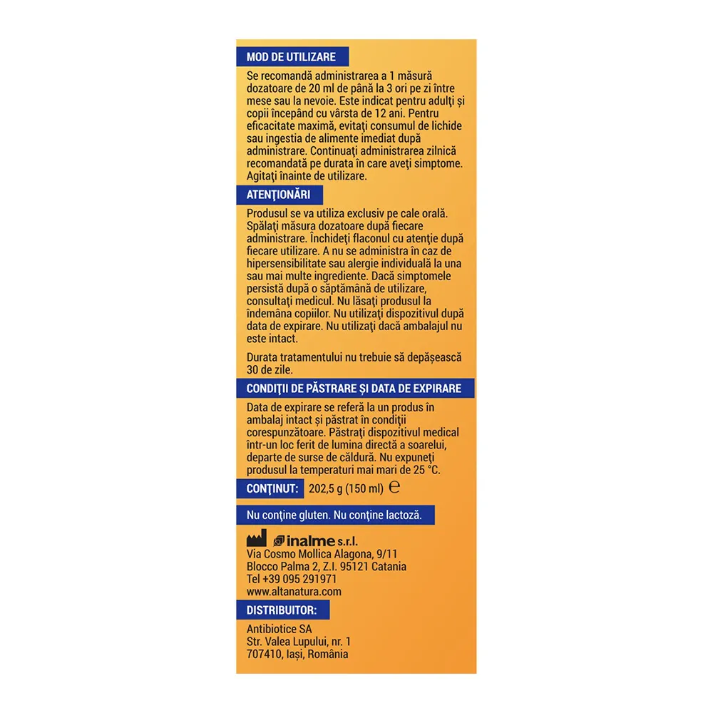 Sirop Tuse Adulti Faguria, 150ml, Antibiotice S.A.