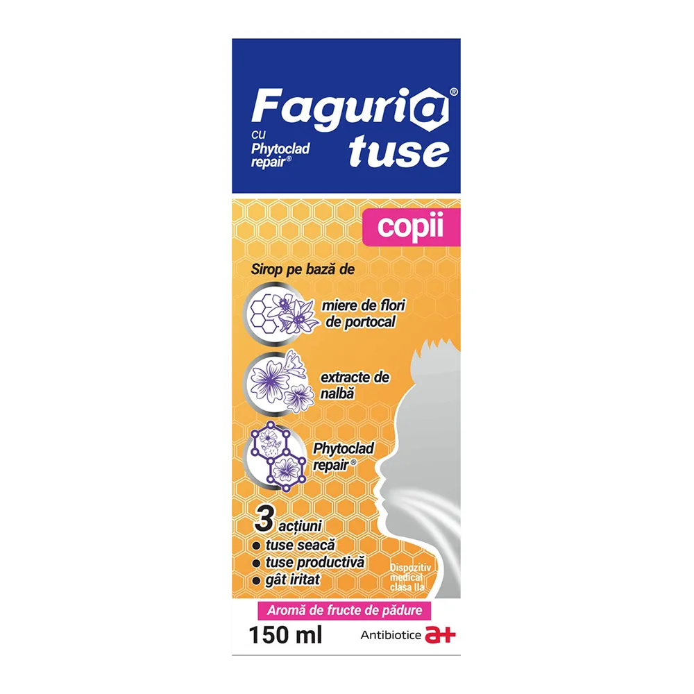 Sirop Tuse Copii Faguria, 150ml, Antibiotice S.A.