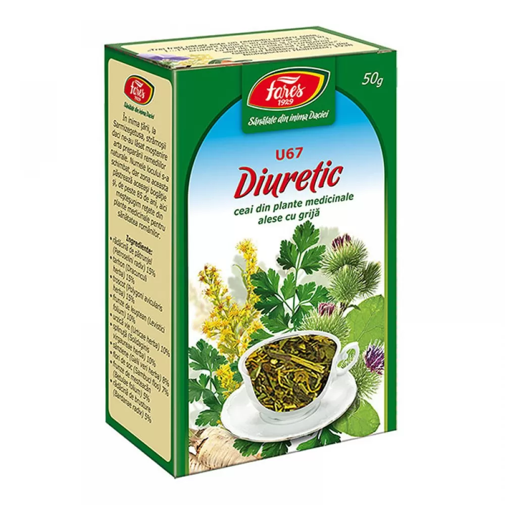 Ceai Diuretic U67, 50 g, Fares