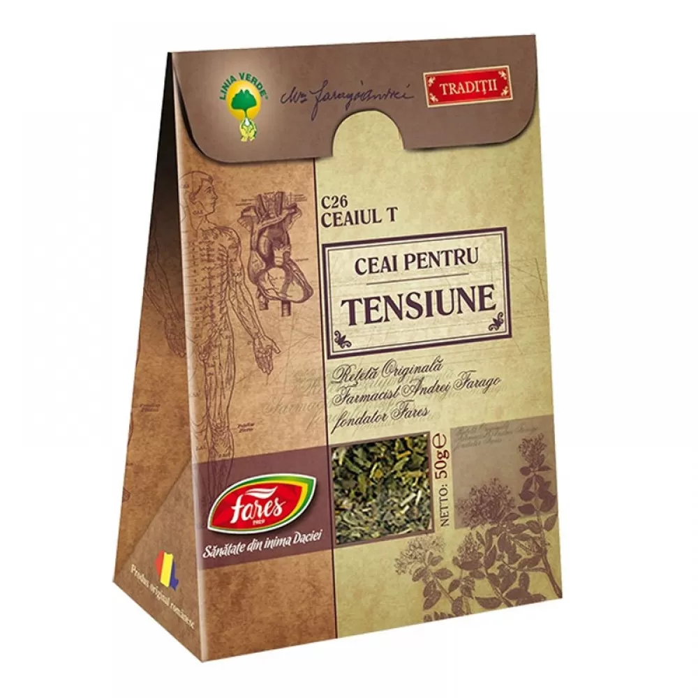Ceai pentru tensiune, C26, 50 g, Fares