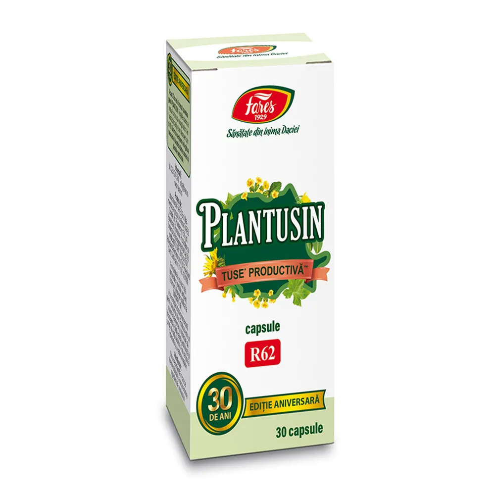 Plantusin Tuse Productiva, 30 capsule, Fares