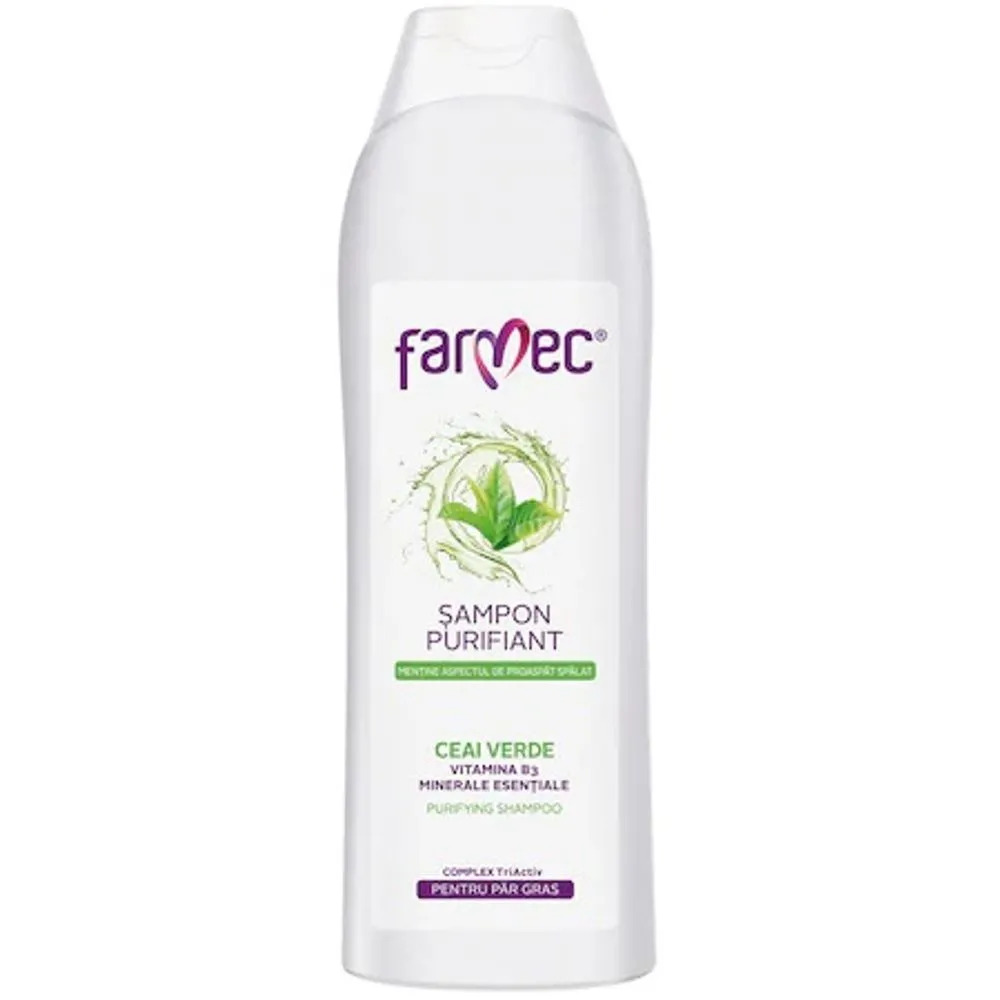 Sampon Purifiant cu Ceai Verde, 400ml, Farmec