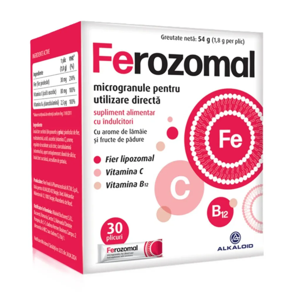 Ferozoma, 30 plicuri, Alkaloid