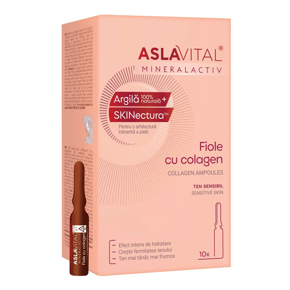 Fiole cu colagen, 10 x 2ml, AslaVital