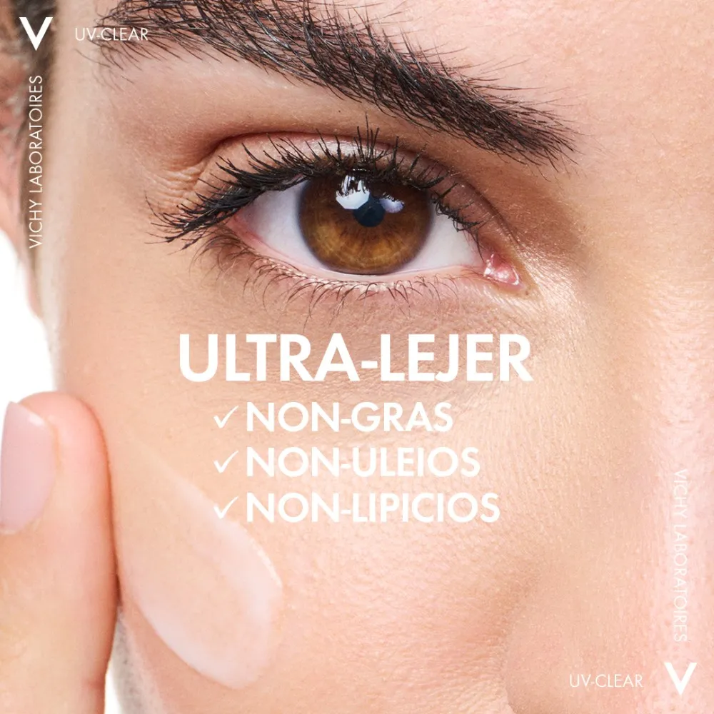 Fluid cu protectie solara SPF 50+ pentru fata, cu acid salicilic si niacinamida, ten gras cu tendinta acneica, 40 ml, Vichy