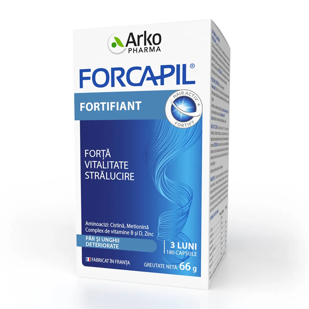 Forcapil par si unghii, 180 capsule, Arkopharma