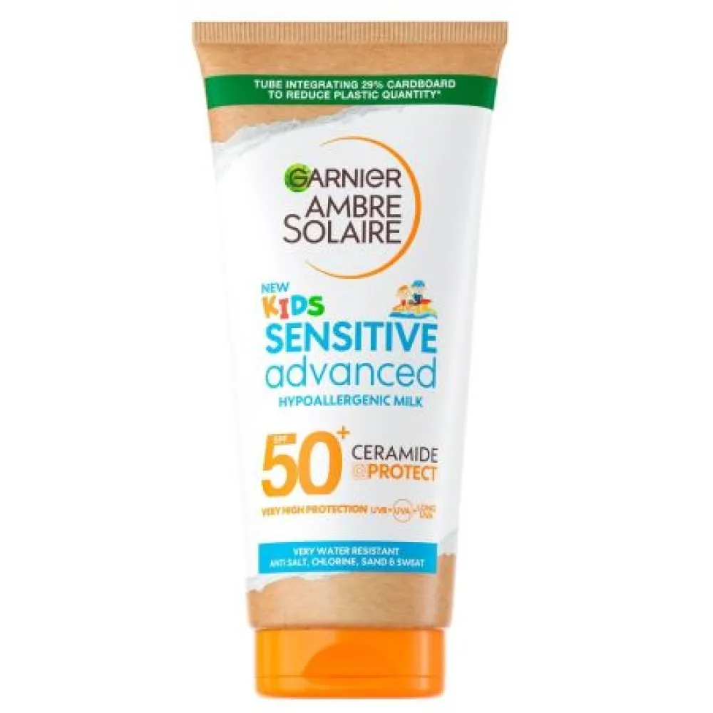 Lapte Protectie Solara SPF50+ Ambre Solaire Kids Ceramide, 175ml, Garnier